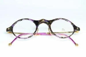 RODENSTOCK Round Vintage Eyeglasses Model 7102 Color Crystal Purple Black GP - Picture 1 of 4