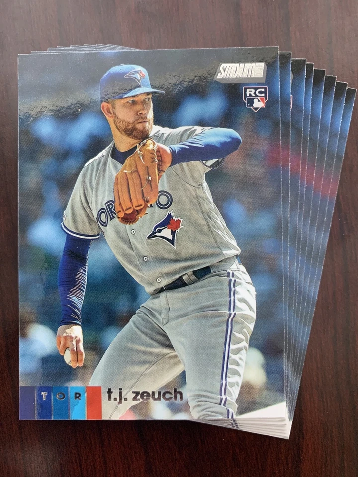 2020 Topps Stadium Club T.J. Zeuch Rookie Card RC Lot Of (8)- Blue Jays #294 - Image 1 of 1