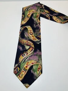 Cravatta cravatta uomo Frank Stella Ltd. seta astratta Made in Italy - Foto 1 di 8