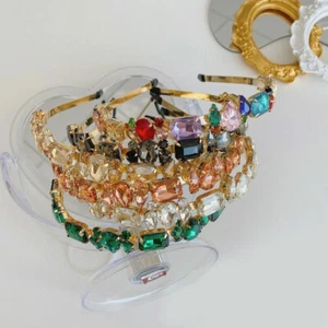 Baroque Embellished Headband Hairband Jewelled Hair Band Accessories Crown Pro ∂ - Picture 1 of 19