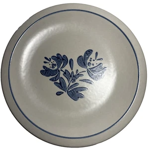 Lot of 4 Pfaltzgraff Yorktowne Blue Gray Stoneware  10" Dinner Plates VGC - Picture 1 of 9