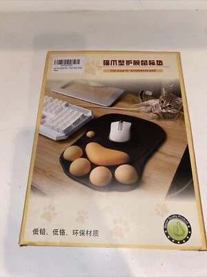 Cat Paw Mouse Pad with Wrist Support Soft Silicone Wrist Rests Wrist Grey - Image 1 of 4