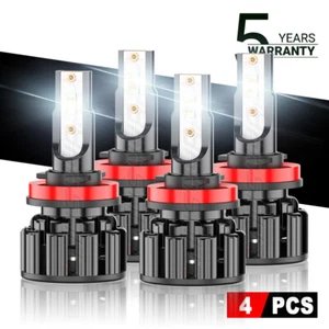 For Nissan Pathfinder 2017 2018 2019 2020 H11 LED Headlights Bulbs Hi/Lo Beam - Picture 1 of 11