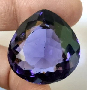 78.00 Ct. Large Purple Amethyst Faceted Pear Cut Loose Gemstone @New Year Sale - Picture 1 of 6