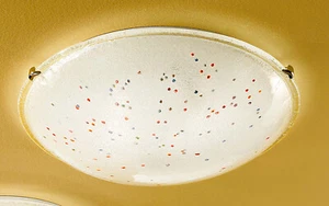 Glass ceiling light with colored murrines d.50cm 3 lights DP315 - Picture 1 of 2