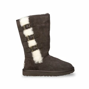 UGG CLASSIC TALL KLEA BUCKLE CHOCOLATE WATER RESISTANT BOOT USA 6 / EU 37 / UK 4 - Picture 1 of 5