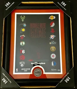 The Highland Mint NBA Experience Whole New Game Frame Print & Coin 86/2020 LE - Picture 1 of 2