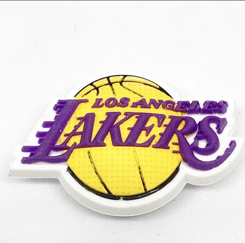Los Angeles Lakers Jibbitz NBA jibbitz Los Angels Lakers Shoe Charms Fits Crocs Cover