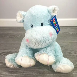 2014 Geoffrey Toys R Us babyblau 10 Zoll Nilpferd Plüsch Schlappweich Nilpferd NEU - Bild 1 von 10