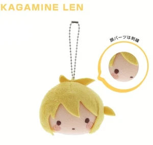 Vocaloid Kagamine Len Mascot Cleaner Mini Plush w/ Ballchain Japan - Picture 1 of 6