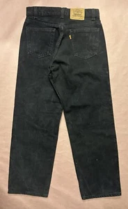 Vintage 1990’s Levi’s 565 Wid Leg Jeans, Rare Black Denim, Used Size 29x30 - Bild 1 von 4
