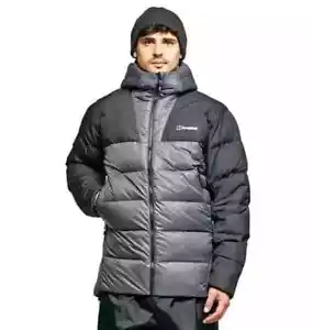Piumino uomo BERGHAUS RONNAS RIFLETTORE cappotto invernale caldo top grigio prezzo consigliato £ 200 S/M - Foto 1 di 22