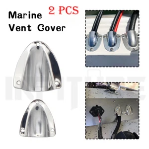 2PCS 316 Stainless Steel Wire Cable Marine Vent Cover Clamshell Vent For Boat - Imagen 1 de 9