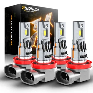 H11 H9 LED Headlight Super Bright Bulbs Kit 8000K White 330000LM High/Low Beam - Picture 1 of 12