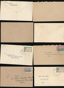 FIJI KG6 VILLAGE POSTMARKS LEKUTU WAIRIKI DEVO...4 COVERS INTERNAL RATES - Picture 1 of 3