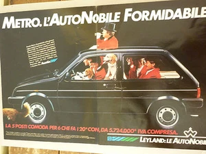 # ADVERTISING PUBBLICITA'  METRO l'autonobile formidabile LEYLAND  - 1982 - Foto 1 di 1
