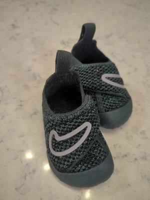 Zapato Nike Swoosh 1 Vintage Verde Cemento Gris Flyknit Talla 3C Infantil TD Foto 1 de 4