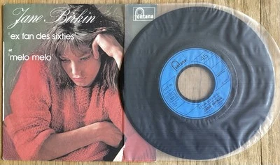 Jane Birkin ‎– Ex Fan Des Sixties / Melo Melo - SP 7" 1978 FRANCE Fontana VG+/VG - Photo 1/4
