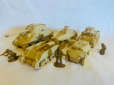 Paquete de vehículos británicos de la Segunda Guerra Mundial (x5): escala 1/32 de hombres del ejército Foto 1 de 4