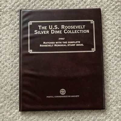 THE US ROOSEVELT SILVER DIME COLLECTION MATCHED WITH THE COMPLETE ROOSEVELT MEMO - Image 1 of 4