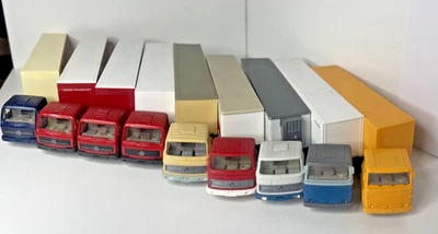 Wiking Container semi-remorque H0 1:87 valise camion Mercedes Scania Rama... - Photo 1/4