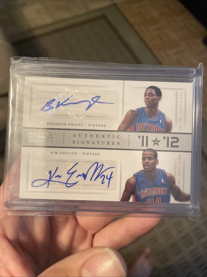 2012 National Treasures Silver /49 Brandon Knight Kim English #69 Rookie Auto RC - Image 1 of 3