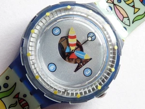 Reloj Swatch Scuba FISCHLI SDN123 1999 Vintage Buceo Cuarzo Raro Lindo Sin Usar  - Imagen 1 de 10