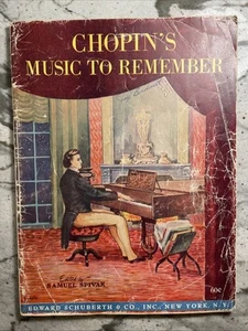 Chopin�s Music To Remember 1945 Softcover Music Book - Picture 1 of 3