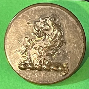 Antiker Livery Knopf - Löwenkopf gelöscht - Firmin & Sons 153 Strang 25 mm - Bild 1 von 2