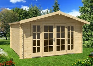 Gartenhaus NILS 396 x 296 cm, 40mm Doppelnut, mit Fußboden - Bild 1 von 4