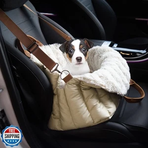 Clevahome Autositz für kleine Hunde und Reisetrage und Haustierbett, weiches Fleece Inte - Bild 1 von 5