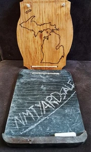 Handmade Michigan Hanging Decor Wood Wall Art and Chalkboard Hanging Sign - Picture 1 of 4