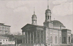Baltimora MD La Cattedrale Una prima veduta dell'edificio. Pub. Dexter P. C. - Foto 1 di 2