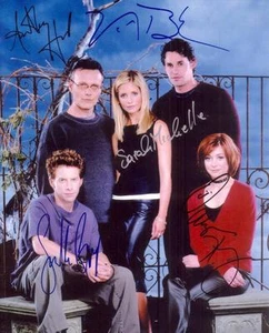 *BUFFY VAMPIRE SLAYER* BESETZUNG SIGNIERT 8X10 SARA MICHELLE GELLAR SETH GRÜNER NACHDRUCK - Bild 1 von 1