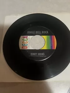 Bobby Helms "Jingle Bell Rock" 45 on DECCA Label...Holiday Classic HIT VG++ - Picture 1 of 2