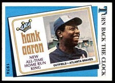 1974 Topps All-Time Home Run King Hank Aaron #663
