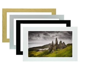 Wood Photo Frame Personalized Picture Frame Poster Frame Various Sizes & Colours - Picture 1 of 6