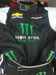 Monster Go Kart Race Suit CIK FIA Level 2 Approved Black Color Men Karting Gear - Picture 1 of 3