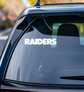 Las Vegas Raiders Vinyl Decal Car Truck Vehicle Window Wall Sticker White - Picture 1 of 2