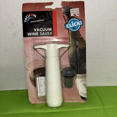 Aspirador Ahorrador de Vino VacuVin - Baño en Cama y Más Allá - Blanco NUEVO - Estate Find Foto 1 de 4