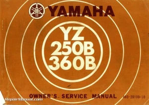 Yamaha YZ250B YZ360B 1975 manual para propietarios de motocicletas - Imagen 1 de 1