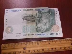 1999 Reserve Bank Of South Africa Ten (10) Rand Note - Picture 1 of 2