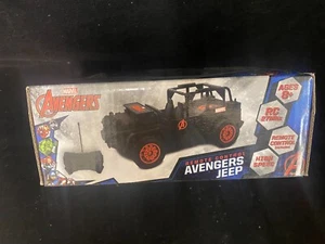 Marvel Avengers Remote Control High Speed Black and Red Avengers Jeep Brand New - Picture 1 of 2