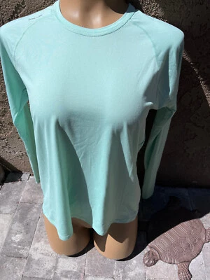 RLX Ralph Lauren LIGHT GREEN Active Wear Long Sleeve Top - Women's Sz M - Изображение 1 из 4