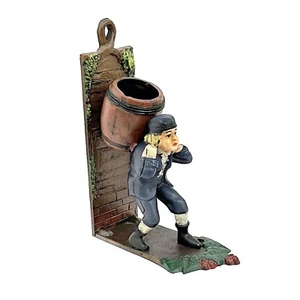 Ragazzo olandese in ghisa vintage da collezione, porta fiammiferi / fermalibri, 10"x7"x3" - Foto 1 di 9