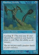 Magic the Gathering MTG Sandbar Merfolk (94) Urza's Saga   NM
