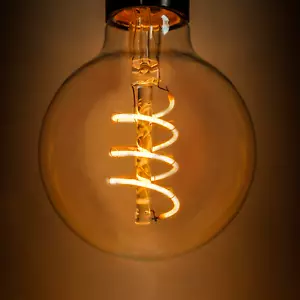 G80 LED Edison Bulb - 3 Watt 240MM Spiral Filament LED Bulb E26 Base - Picture 1 of 4