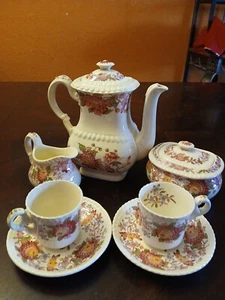 Copeland Spode England*spode's Aster Tea Cup Set Of 2 Creamer And Sugar Bowl &li - Picture 1 of 17