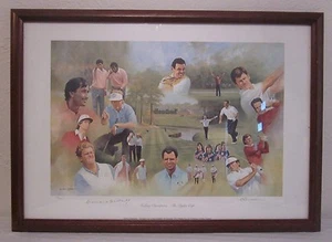Golfing Champions The Ryder Cup gerahmter Druck signiert von Captain Bernard Gallcher - Bild 1 von 10