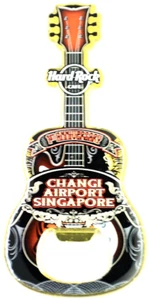 Hard Rock Cafe Changi Airport 1st Anniversary Flaschenöffner Magnet, NEU! - Bild 1 von 1